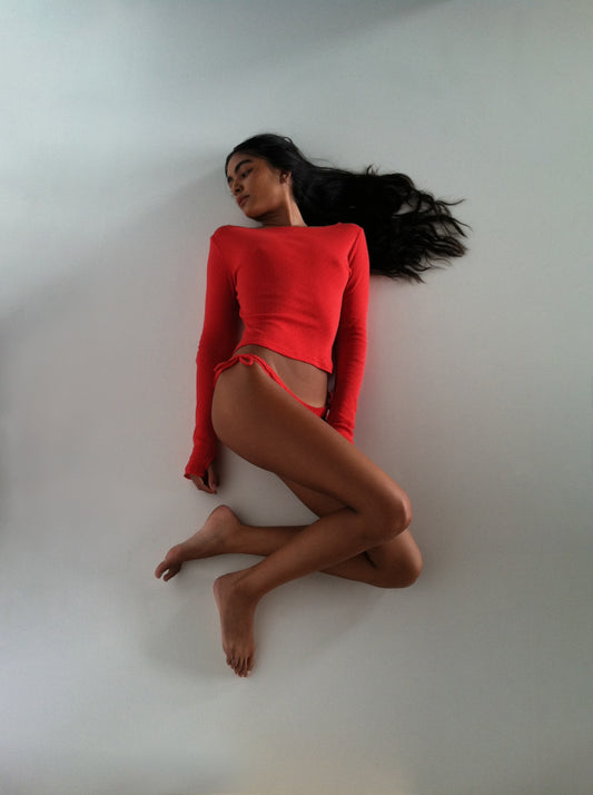 Jane Long Sleeve in Ruby