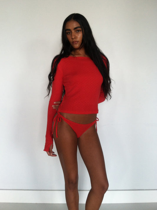 Jane Long Sleeve in Ruby